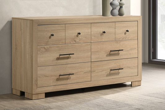 Arielle Bedroom Dresser with Mixed Hardware Light Oak 223113