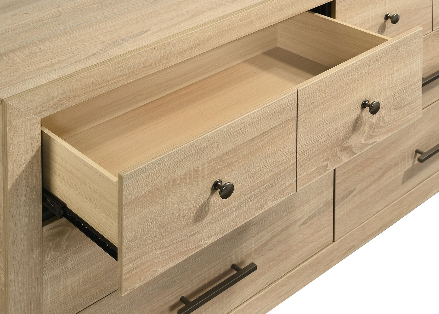 Arielle Bedroom Dresser with Mixed Hardware Light Oak 223113