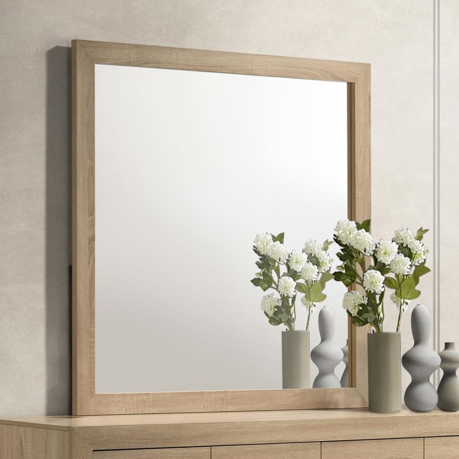 Arielle Eastern King Or Queen Bookcase Panel Storage Bed Light Oak. - Venini Furniture 