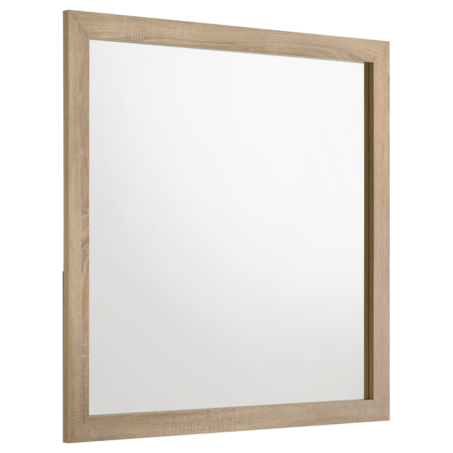 Arielle Dresser Mirror with Wood-Look Frame Light Oak 223114