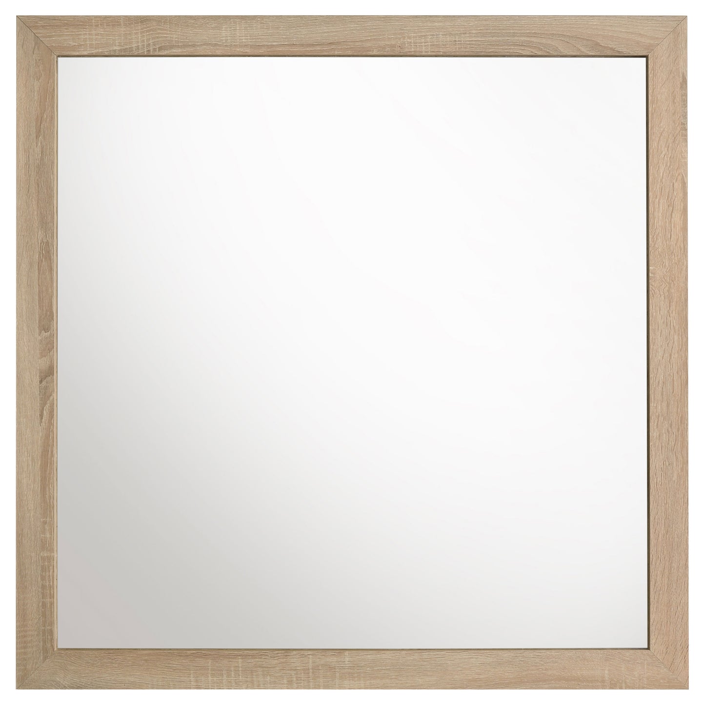 Arielle Dresser Mirror with Wood-Look Frame Light Oak 223114