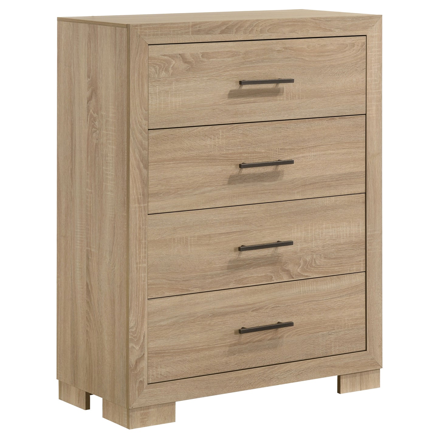 Arielle 4-Drawer Bedroom Chest with Framed Fronts Light Oak 223115