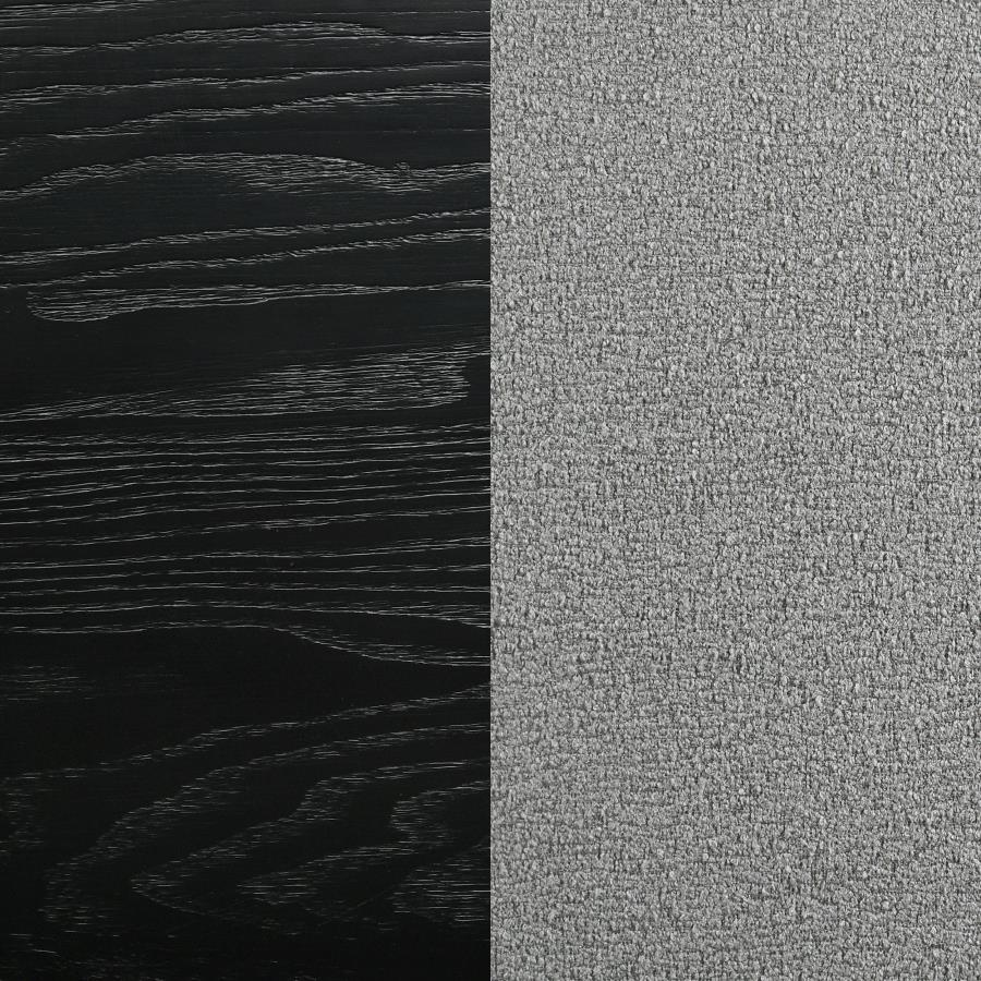 Arini 56-inch Panel BedCalifornia King 224331KWC, Eastern King 224331KE, and Queen 224330Q, Colors: Cream & Black, Black & Grey, Black & Natural - Venini Furniture 