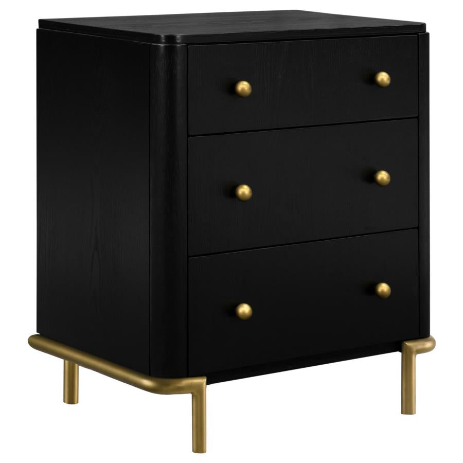 Arini Dresser Mirror Black 224334 - Venini Furniture 