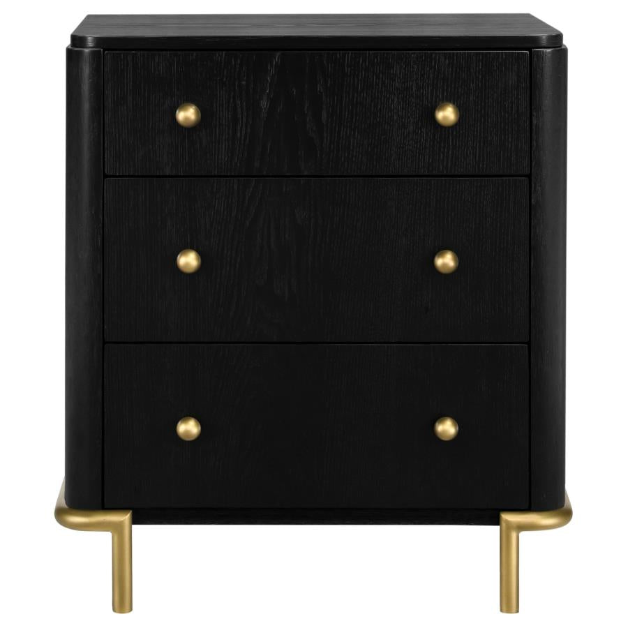 Arini Dresser Mirror Black 224334 - Venini Furniture 