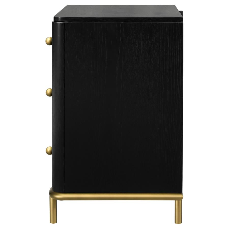 Arini Dresser Mirror Black 224334 - Venini Furniture 