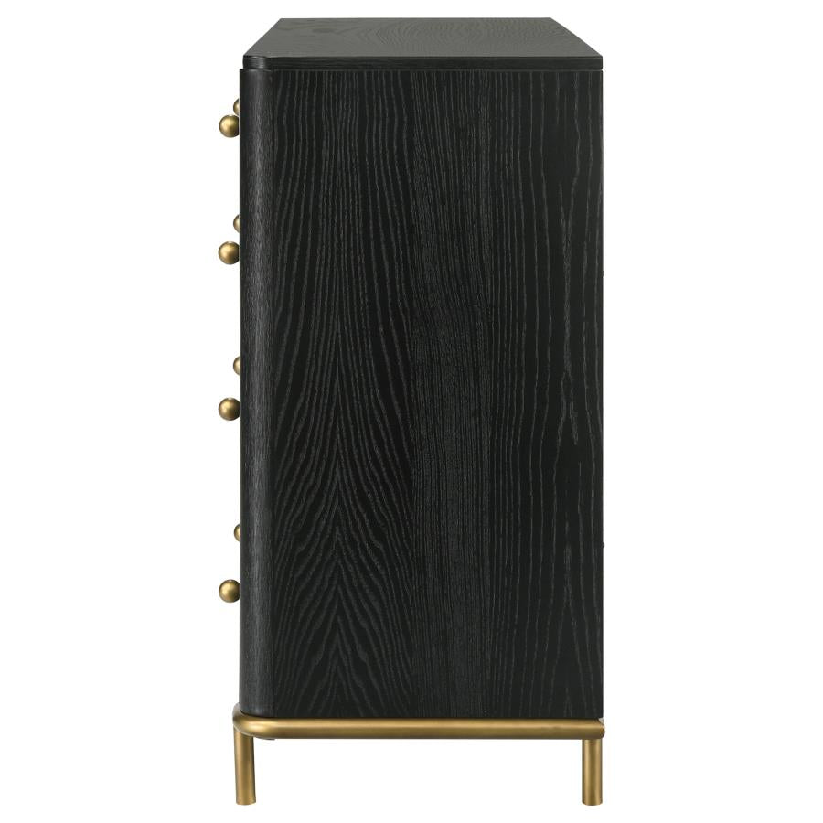Arini 8-drawer Dresser Black 224333 - Venini Furniture 