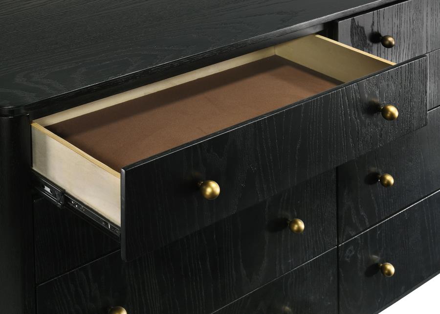 Arini 8-drawer Dresser Black 224333 - Venini Furniture 