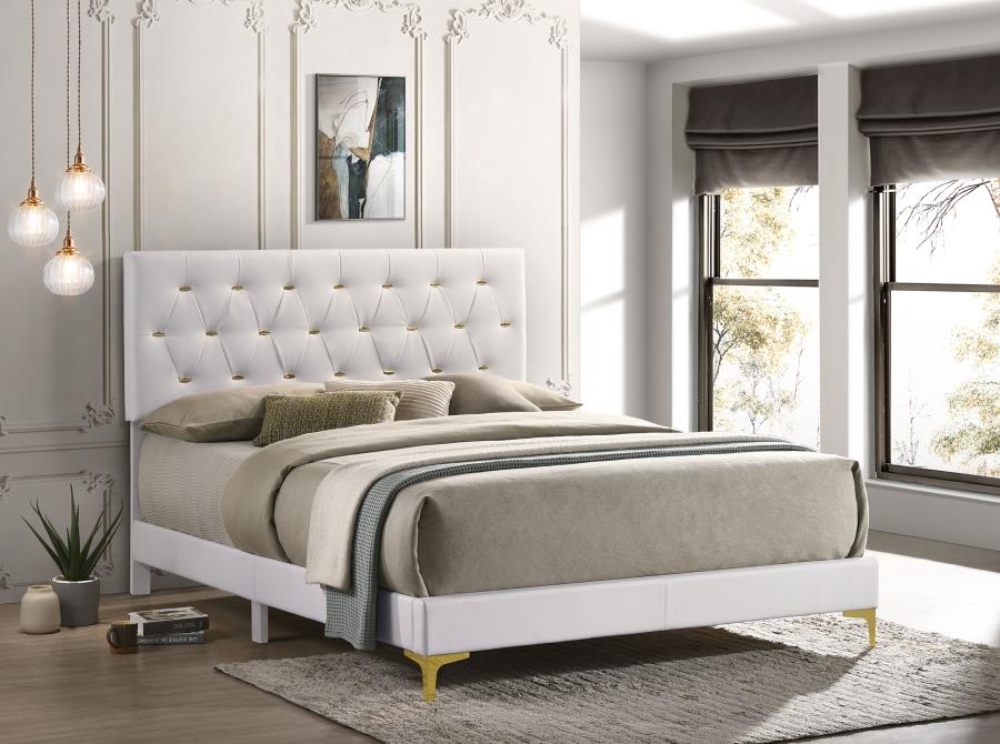 Kendall Bedroom Set White - Venini Furniture 