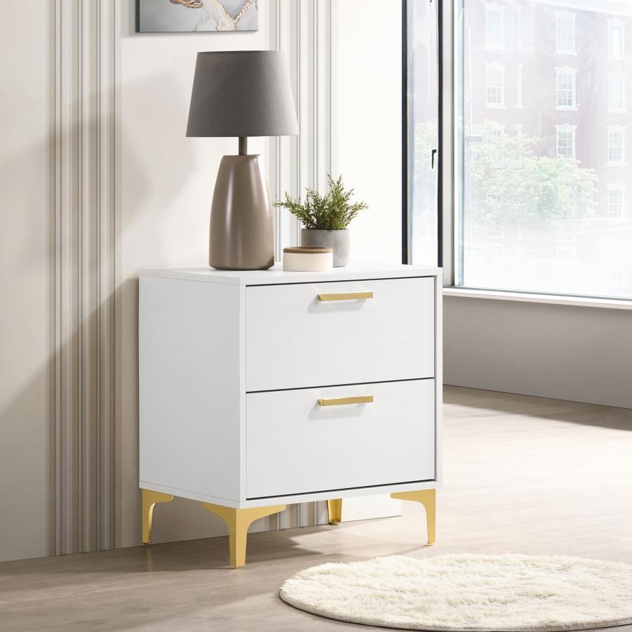 Kendall Bedroom Set White - Venini Furniture 