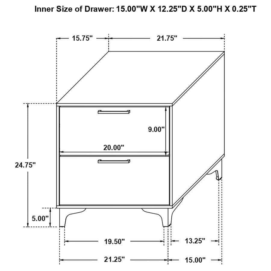 Kendall Bedroom Set White - Venini Furniture 