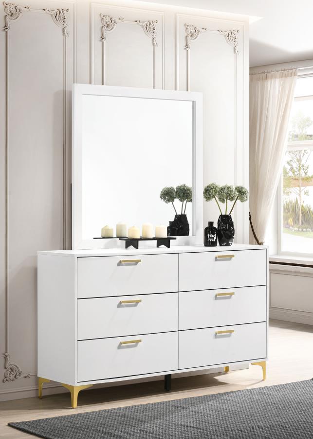 Kendall Bedroom Set White - Venini Furniture 