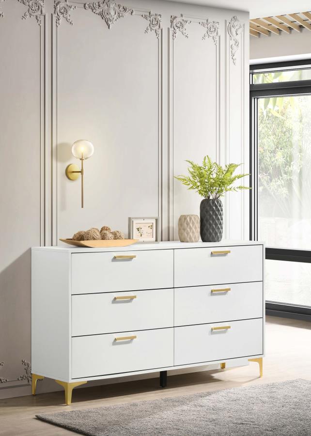 Kendall Bedroom Set White - Venini Furniture 