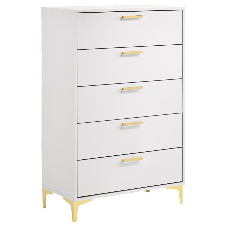 Kendall Bedroom Set White - Venini Furniture 