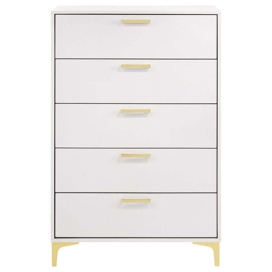 Kendall Bedroom Set White - Venini Furniture 