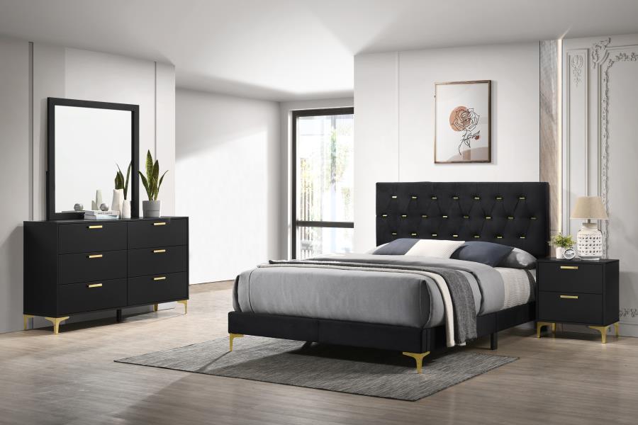 Kendall Bedroom Set Black - Venini Furniture 