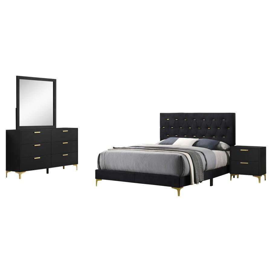 Kendall Bedroom Set Black - Venini Furniture 