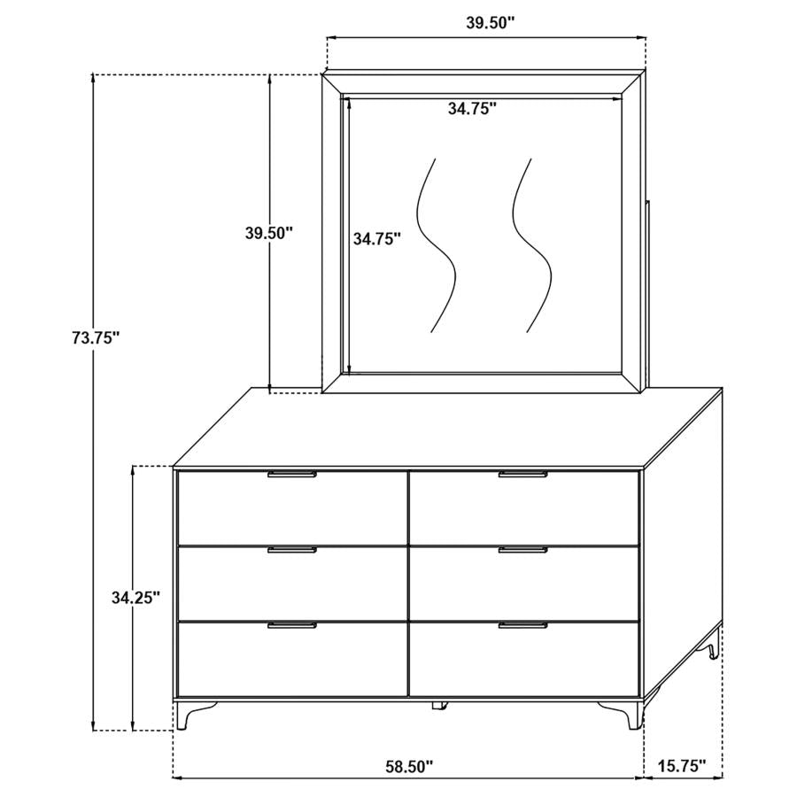 Kendall Bedroom Set Black - Venini Furniture 