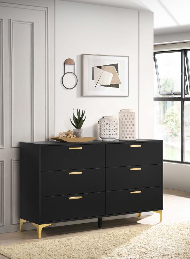 Kendall Bedroom Set Black - Venini Furniture 