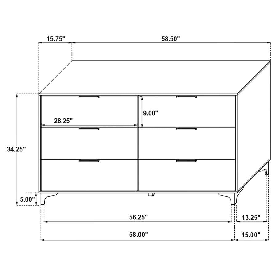 Kendall Bedroom Set Black - Venini Furniture 