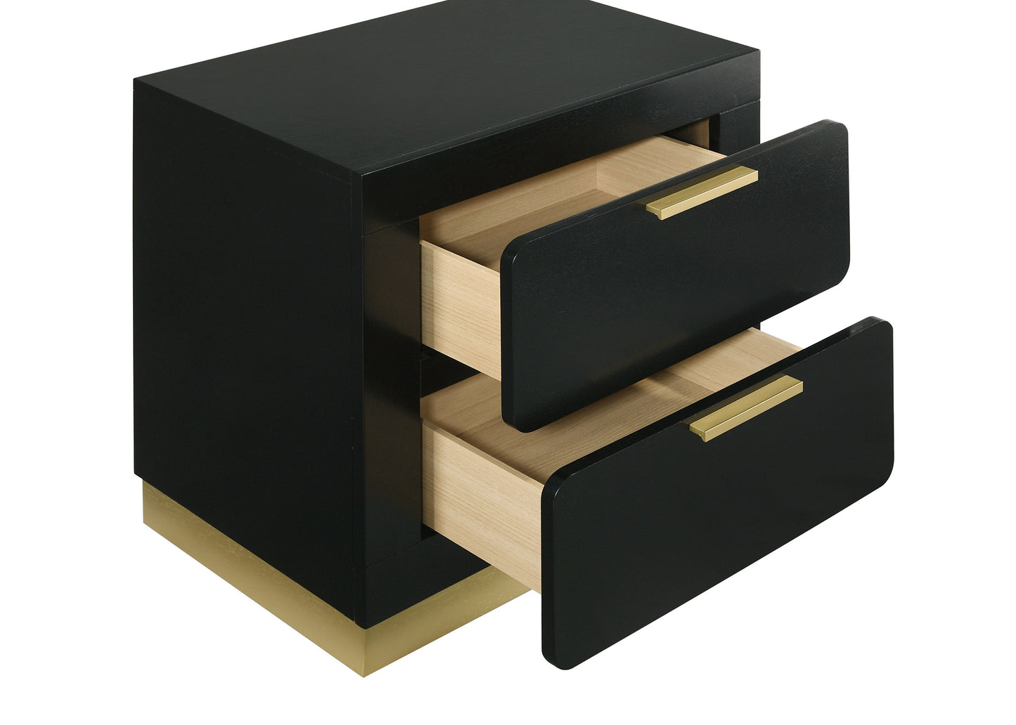 Caraway 2-drawer Nightstand Black 224872