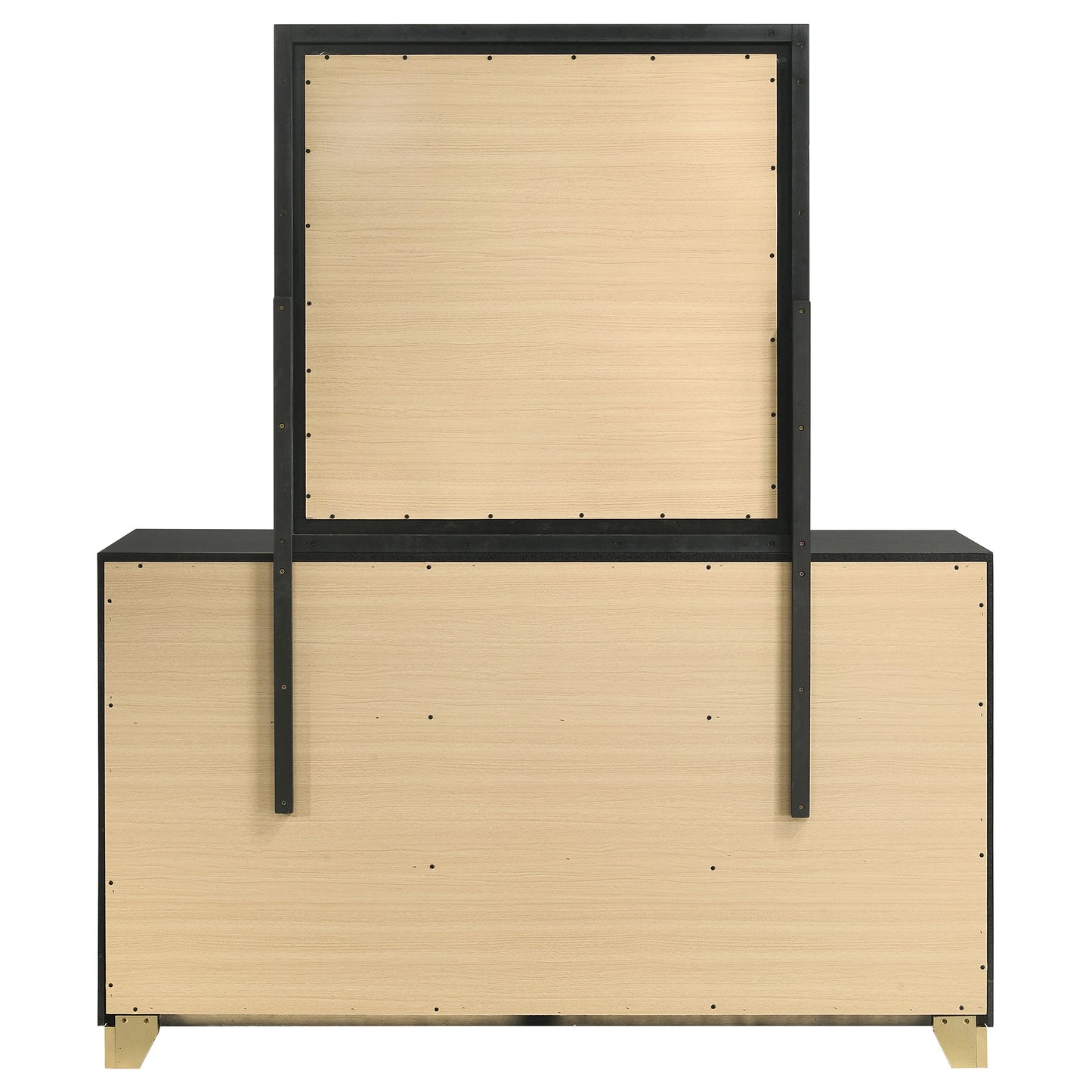 Caraway 6-drawer Dresser with Mirror Black 224783M