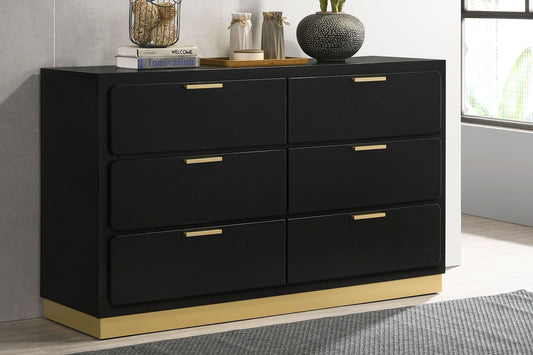Caraway 6-drawer Dresser Black 224783