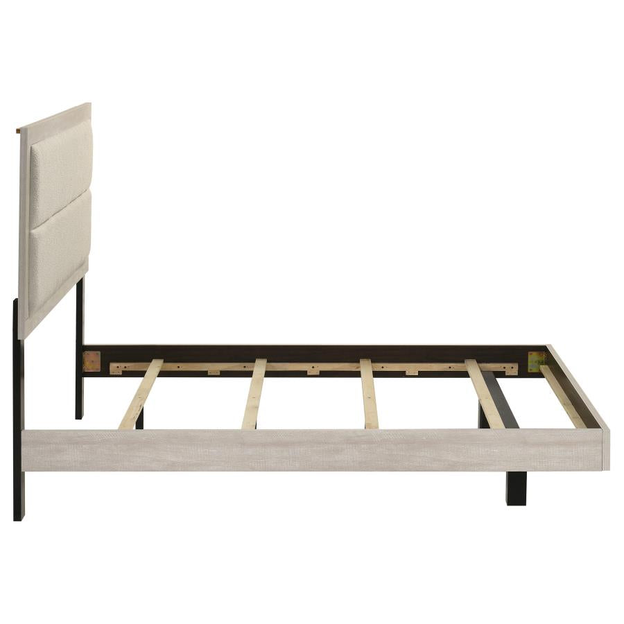 Trenton 54-inch Wood Queen Panel Bed Rustic Cream Twin 225061T, Full 225061F, Queen 225061Q AND Eastern King 225061KE. - Venini Furniture 