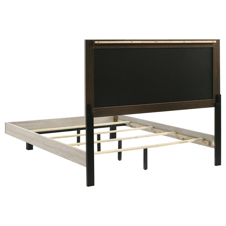 Trenton 54-inch Wood Queen Panel Bed Rustic Cream Twin 225061T, Full 225061F, Queen 225061Q AND Eastern King 225061KE. - Venini Furniture 