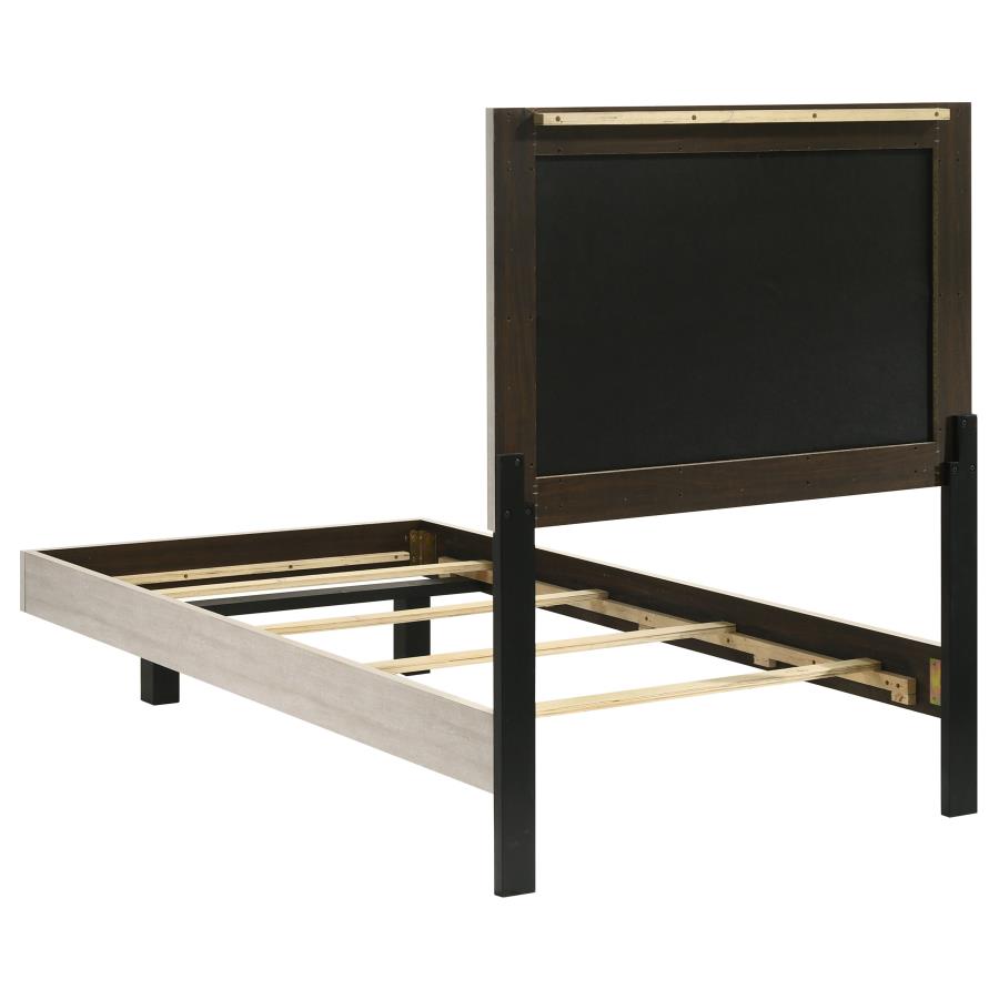 Trenton 54-inch Wood Queen Panel Bed Rustic Cream Twin 225061T, Full 225061F, Queen 225061Q AND Eastern King 225061KE. - Venini Furniture 