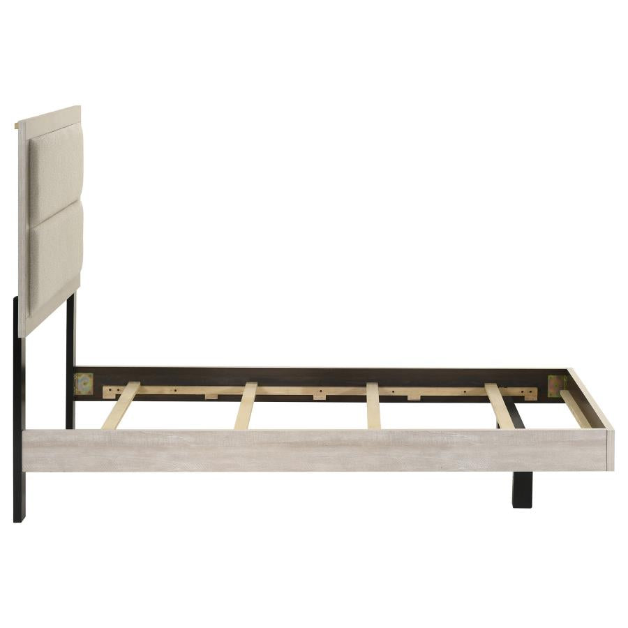Trenton 54-inch Wood Queen Panel Bed Rustic Cream Twin 225061T, Full 225061F, Queen 225061Q AND Eastern King 225061KE. - Venini Furniture 