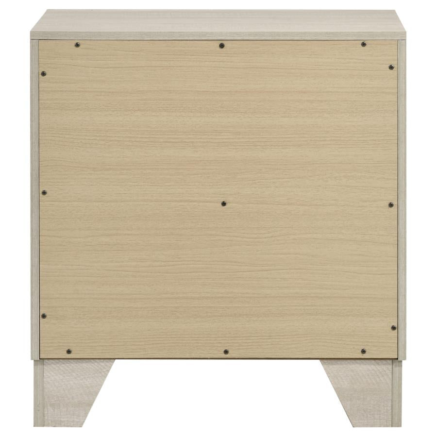 Trenton 2-drawer Nightstand Bedside Table Rustic Cream 225062 - Venini Furniture 