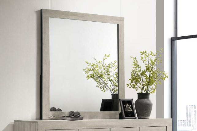 Trenton Dresser Mirror Rustic Cream 225064 - Venini Furniture 