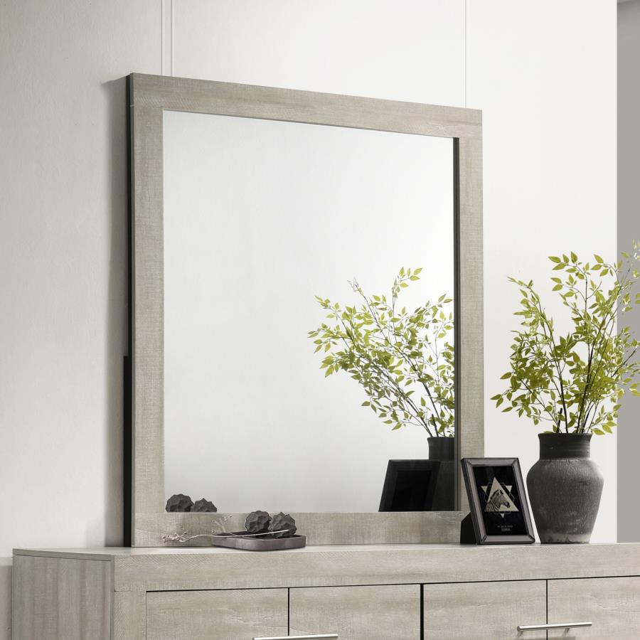 Trenton Dresser Mirror Rustic Cream 225064 - Venini Furniture 