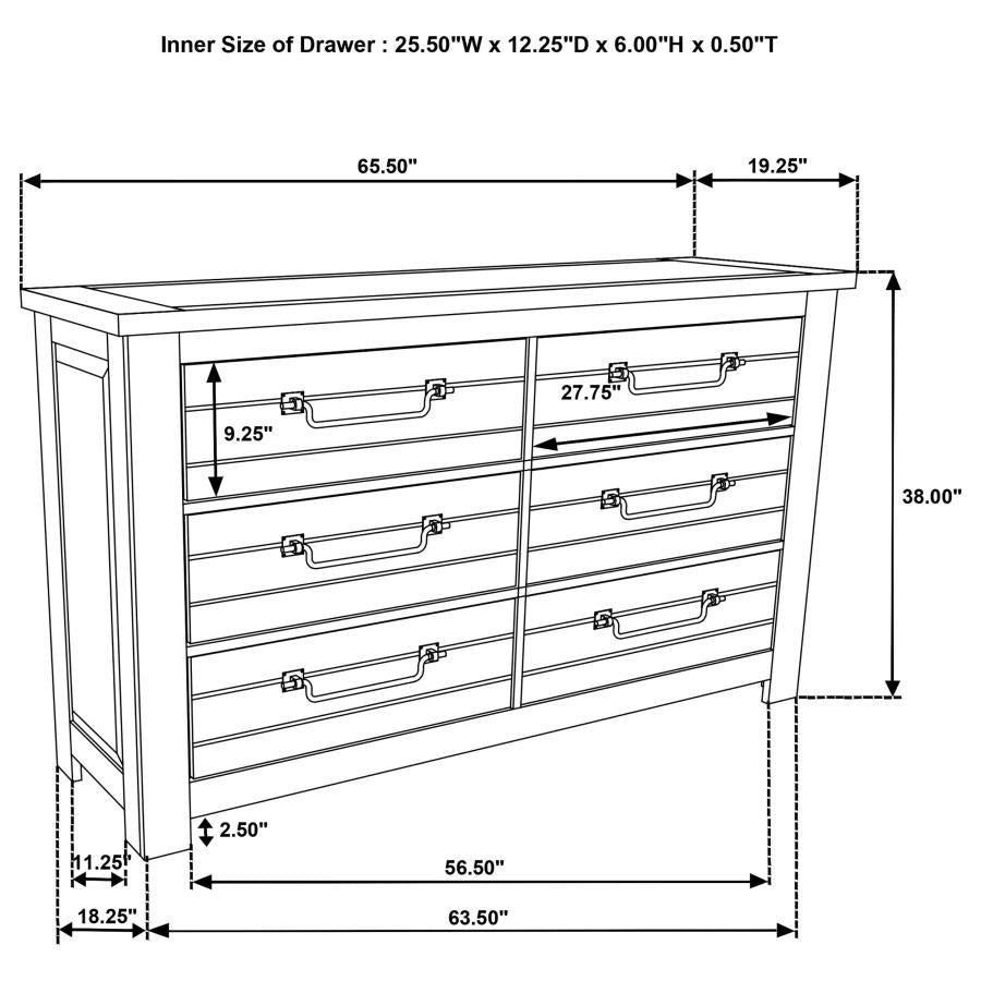 Doherty 4-piece Queen Bedroom Set Rustic Brown(coming soon)