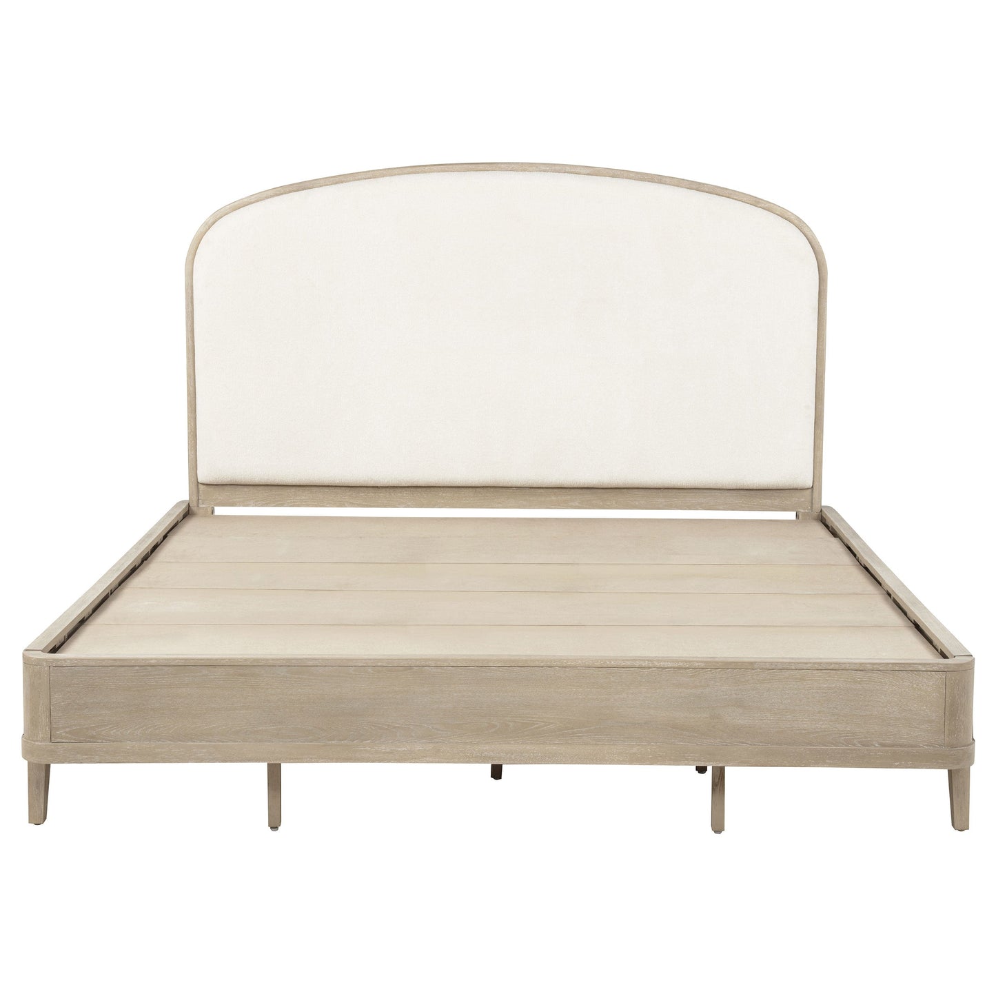Lucaire  Upholstered Panel Bed Sandstone - Venini Furniture 