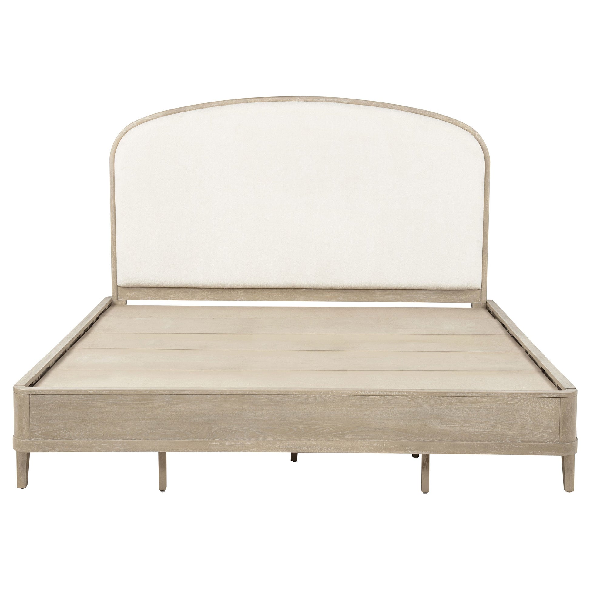 Lucaire  Upholstered Panel Bed Sandstone - Venini Furniture 
