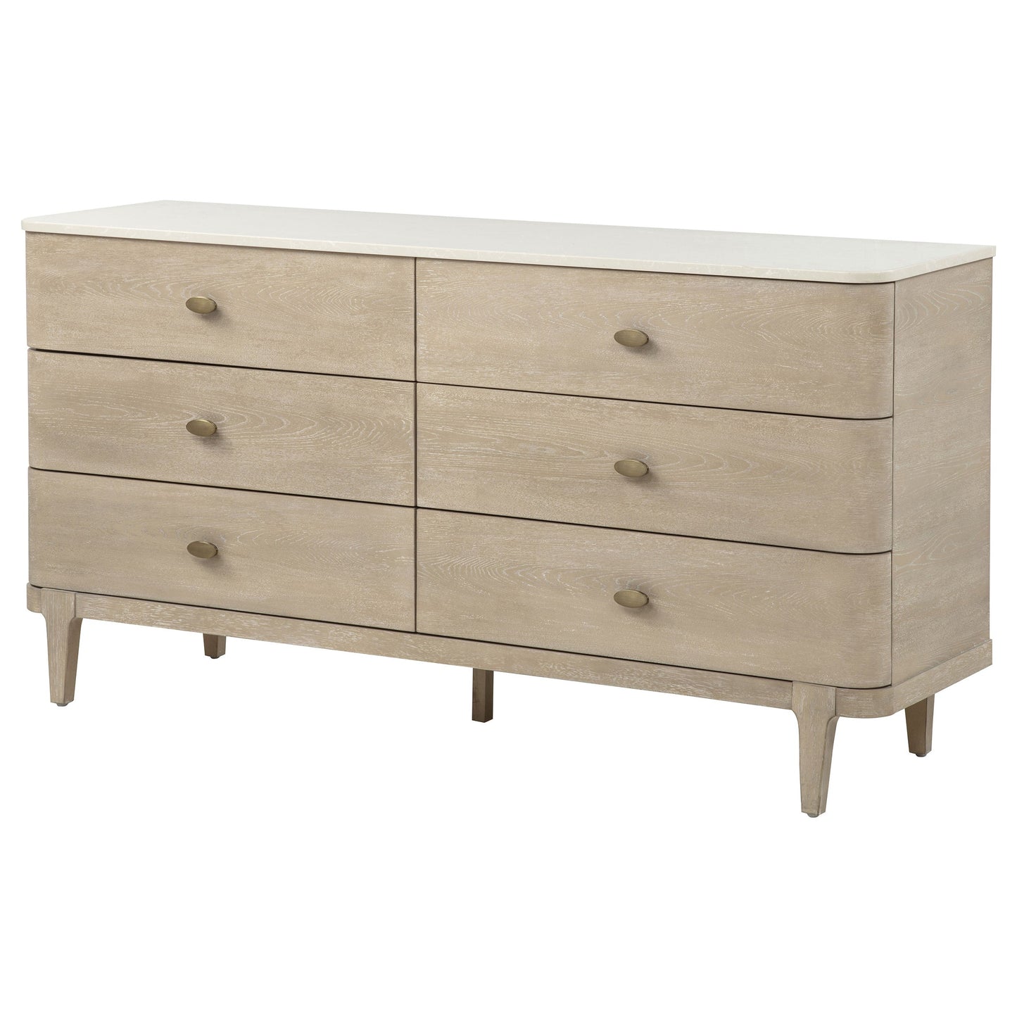 Lucaire 6-drawer Dresser Cabinet Sandstone 225183