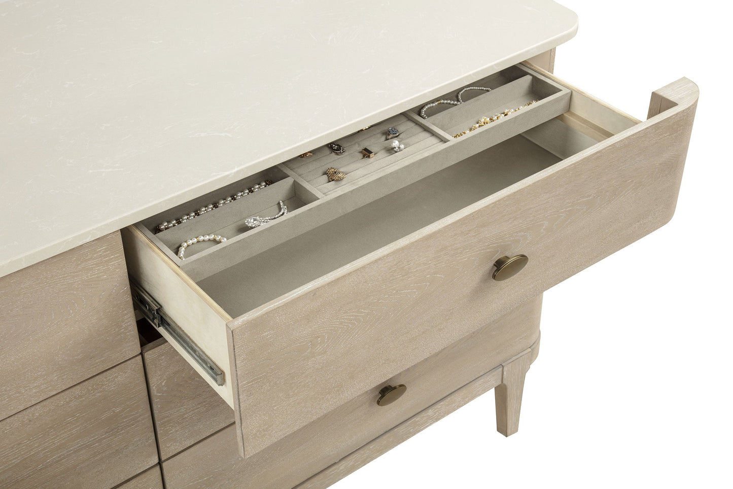 Lucaire 6-drawer Dresser Cabinet Sandstone 225183