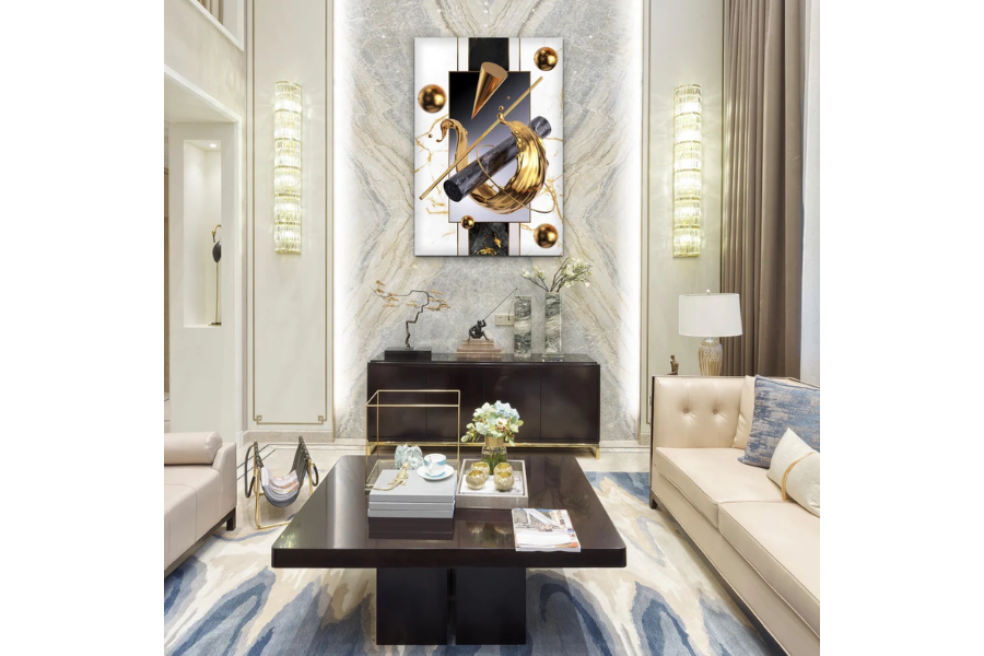 PALC-31 LEGACY Luxurious Gold Ornaments Modern Wall Art TG