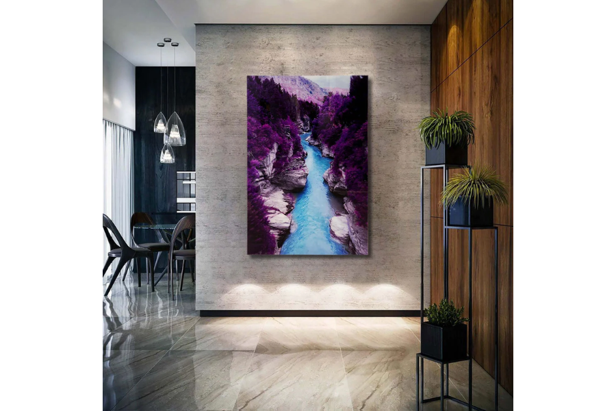 PURPLE Guadalupe River Wall Art Print TG