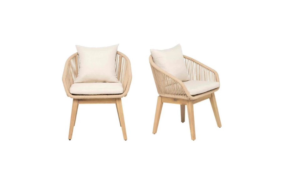 Panama Jack Set of 2 Cabo Dining Armchairs PJO-4401-NAT-AC