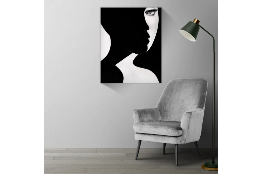 NOIR Glowing Silhouette Modern Wall Art TG
