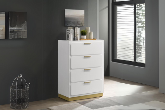 Caraway 4-drawer Bedroom Chest White
