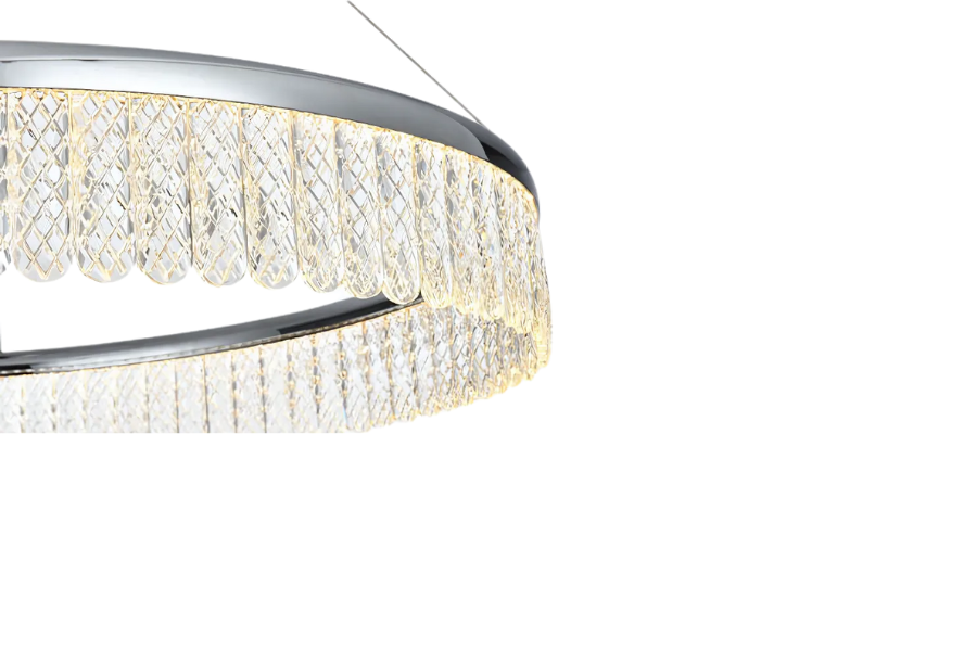 Rune 1 Light 32 inch Chrome Chandelier Ceiling Light 2060D32C