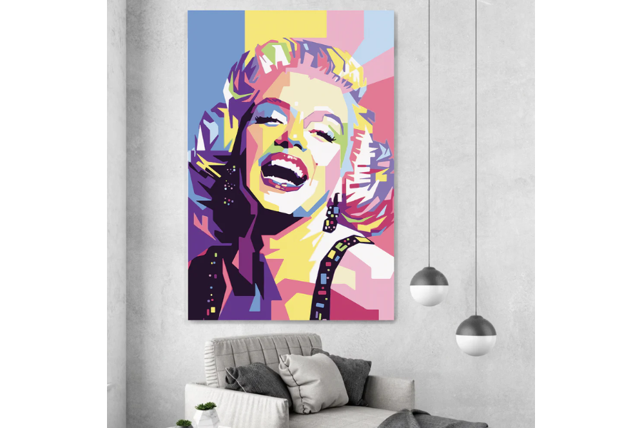 POP-12 DIVA Marilyn Mosaic Pop Modern Wall Art TG