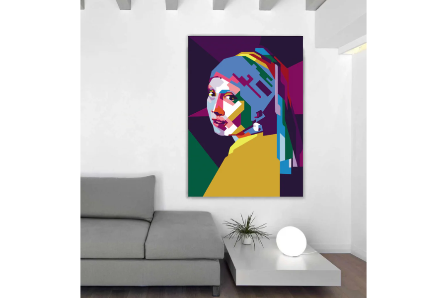 POP-02 DAME Radiant Girl Pop Art Modern Wall Art TG