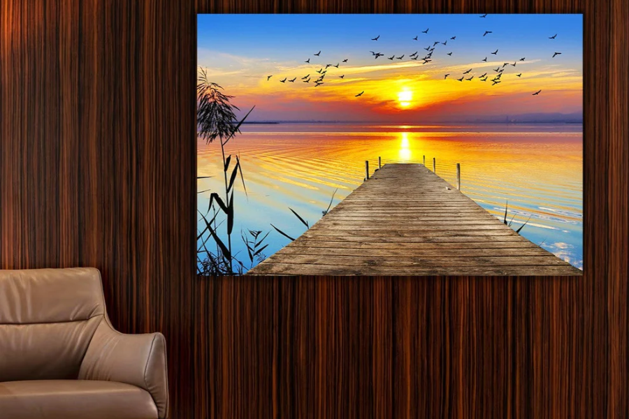 NC-19 AURORA Radiant Dawn's Vibrant Modern Wall Art TG