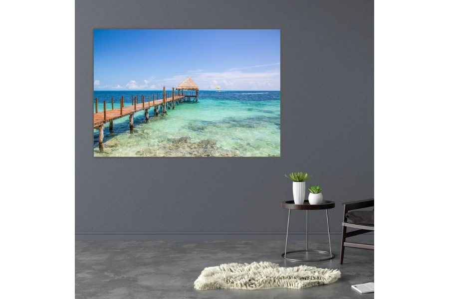 NC-05 MALDIVES Serene Scene at Sea Modern Wall Art TG