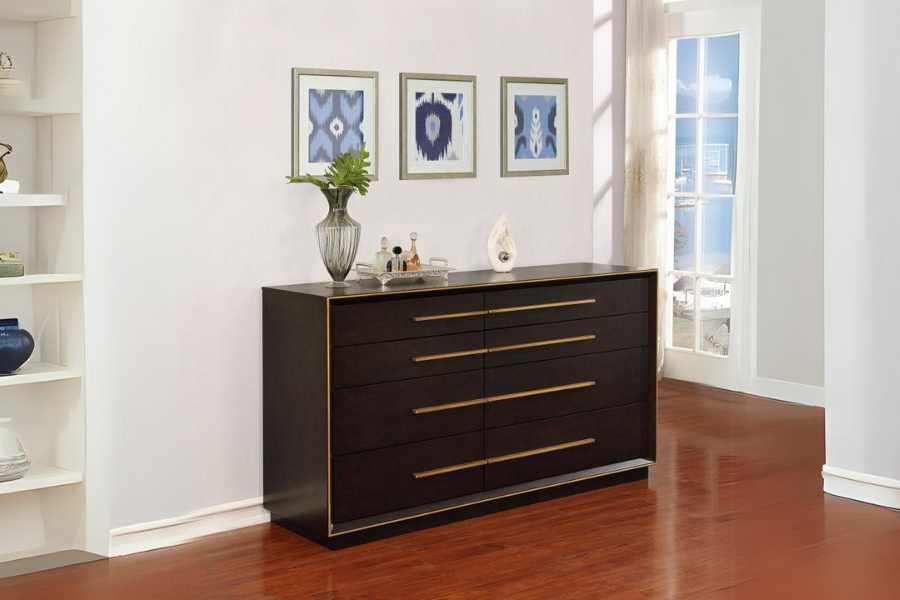 Durango 8-drawer Dresser Smoked Peppercorn 223263 - Venini Furniture 